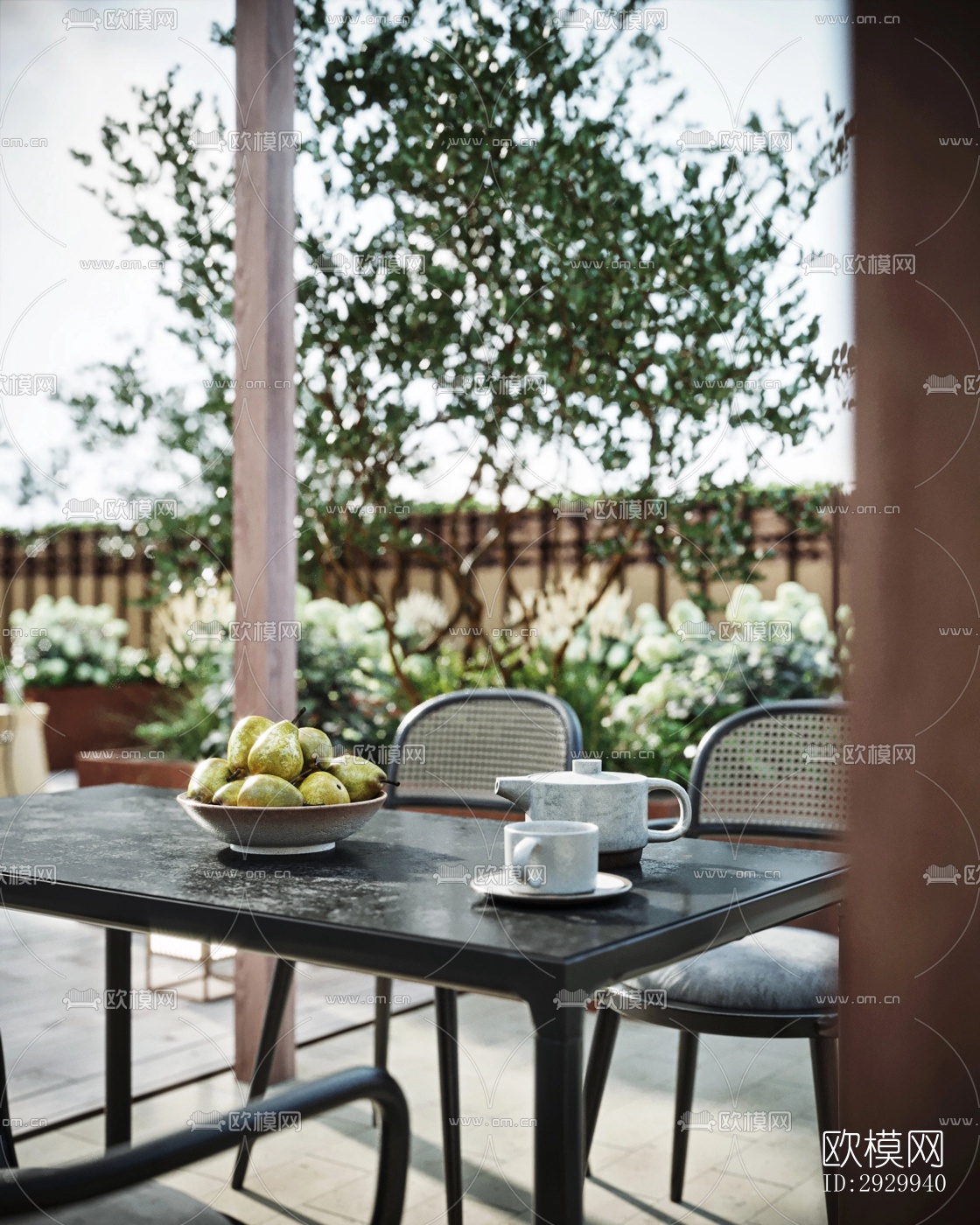 现代居住景观效果图下载（渲染图12）