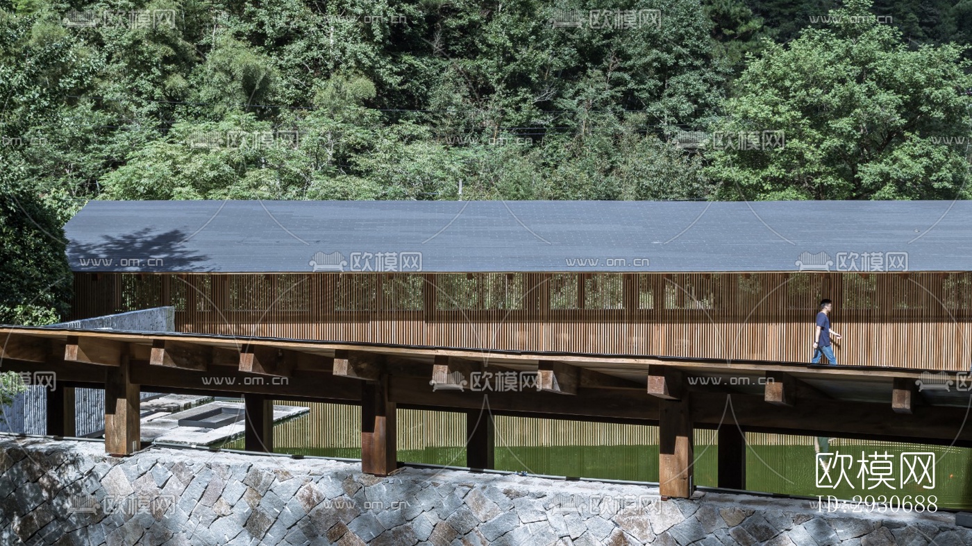 现代酒店民宿效果图下载（渲染图1）