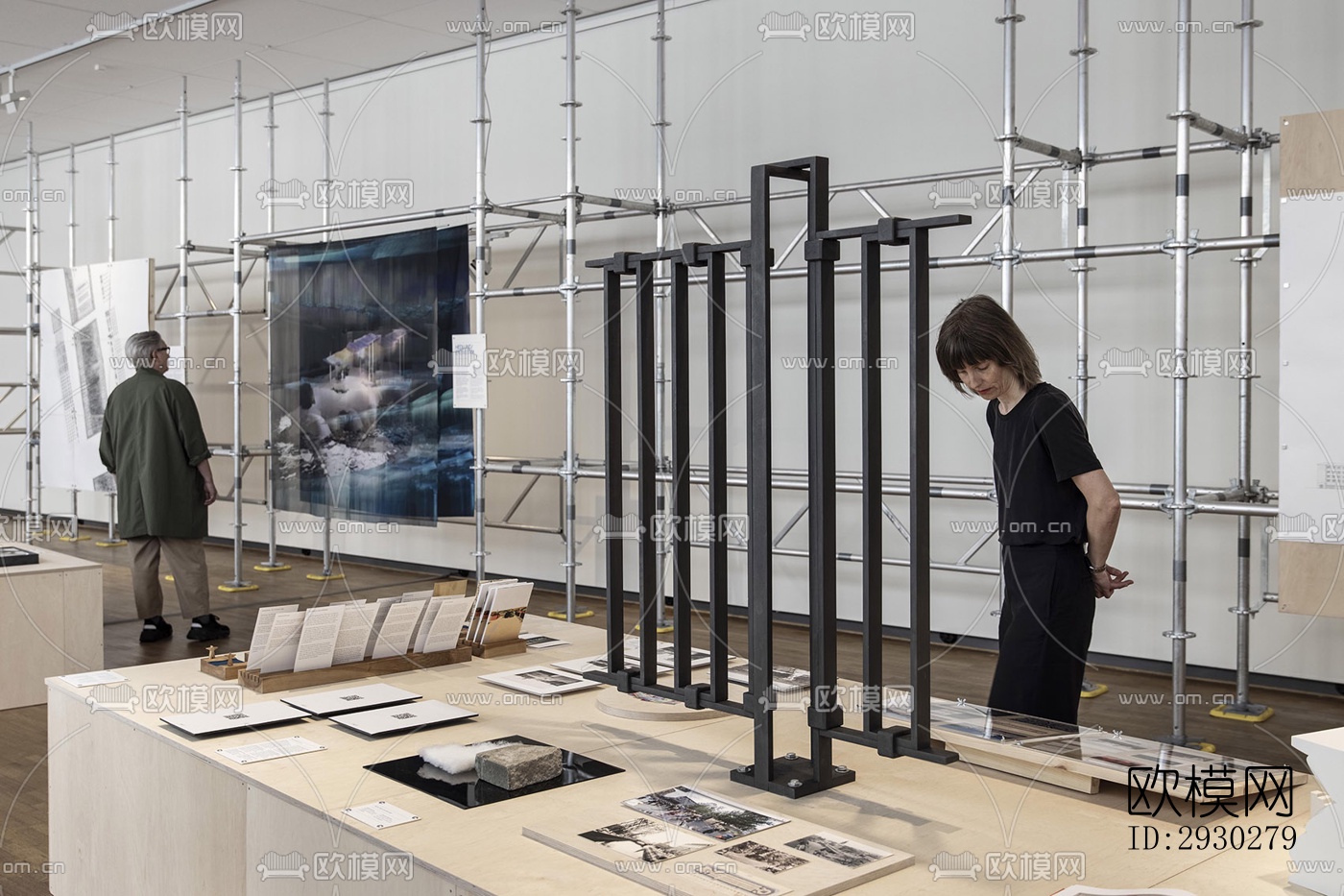 现代展览展厅效果图下载（渲染图12）