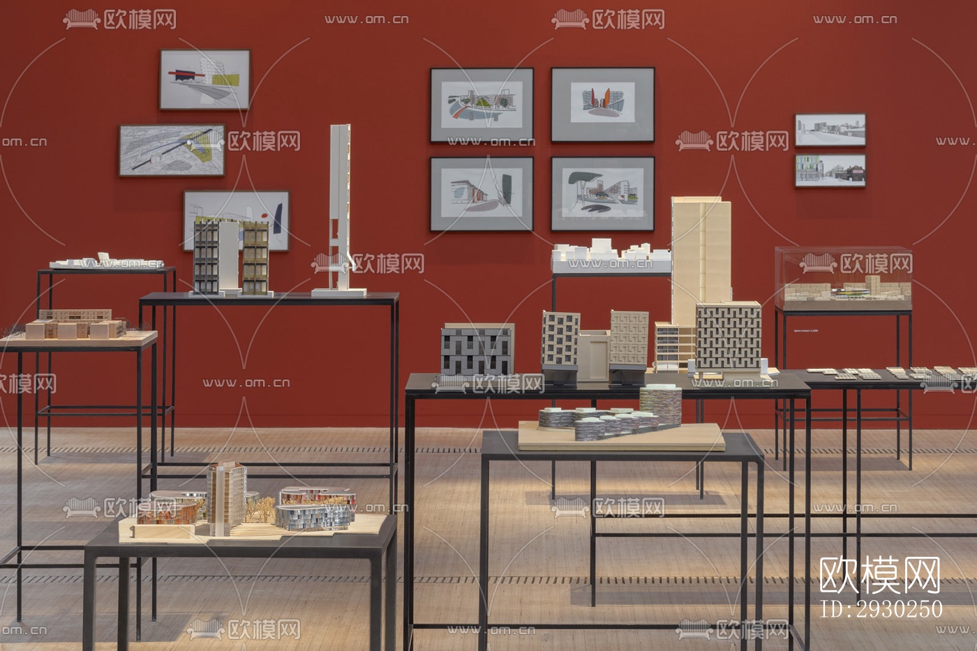 现代展览展厅效果图下载（渲染图5）