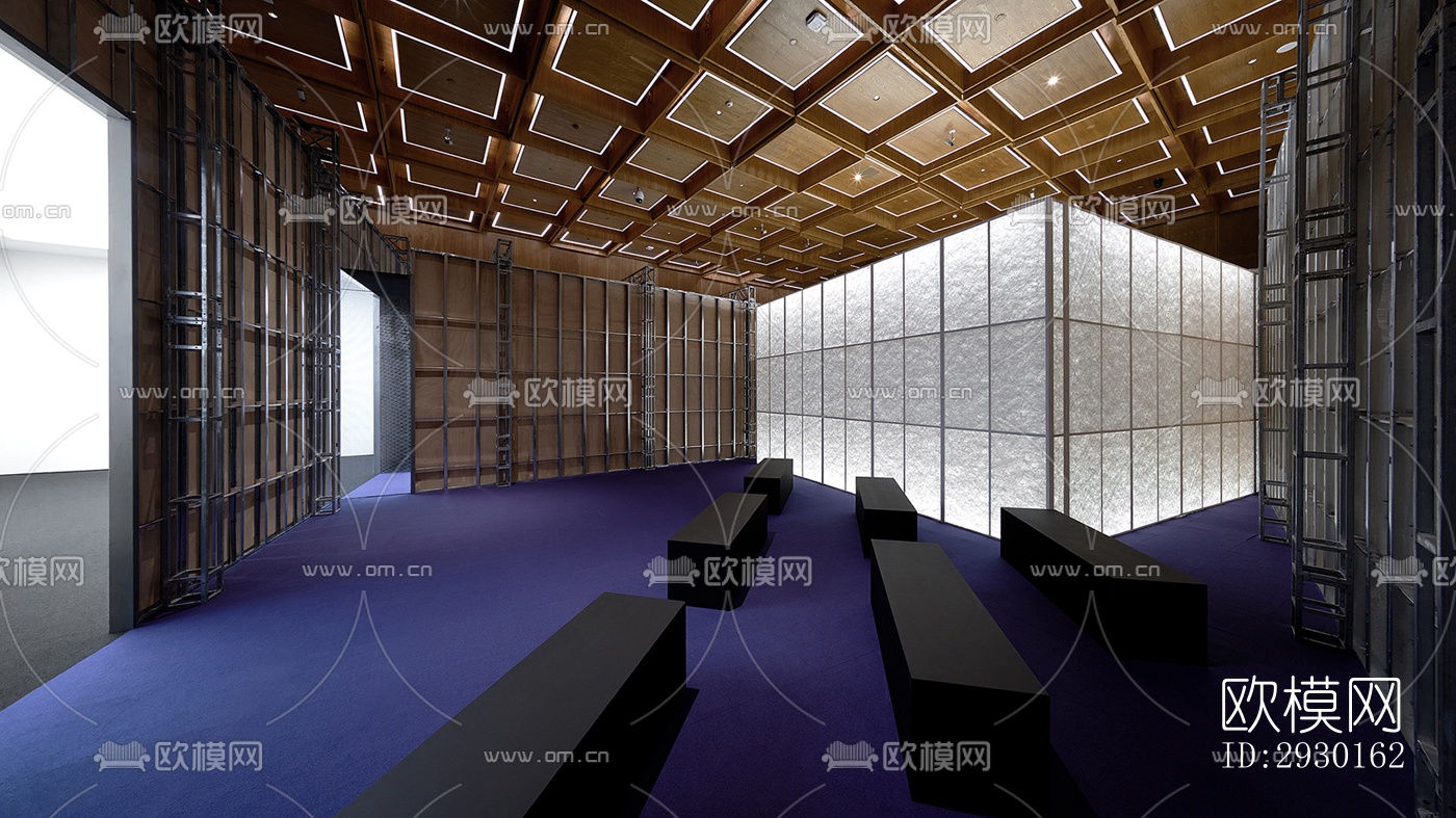 现代展览展厅效果图下载（渲染图6）