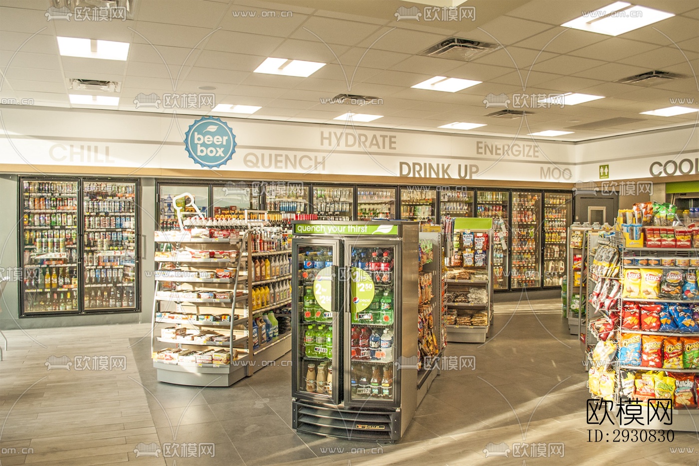 现代零售店铺效果图下载（渲染图1）