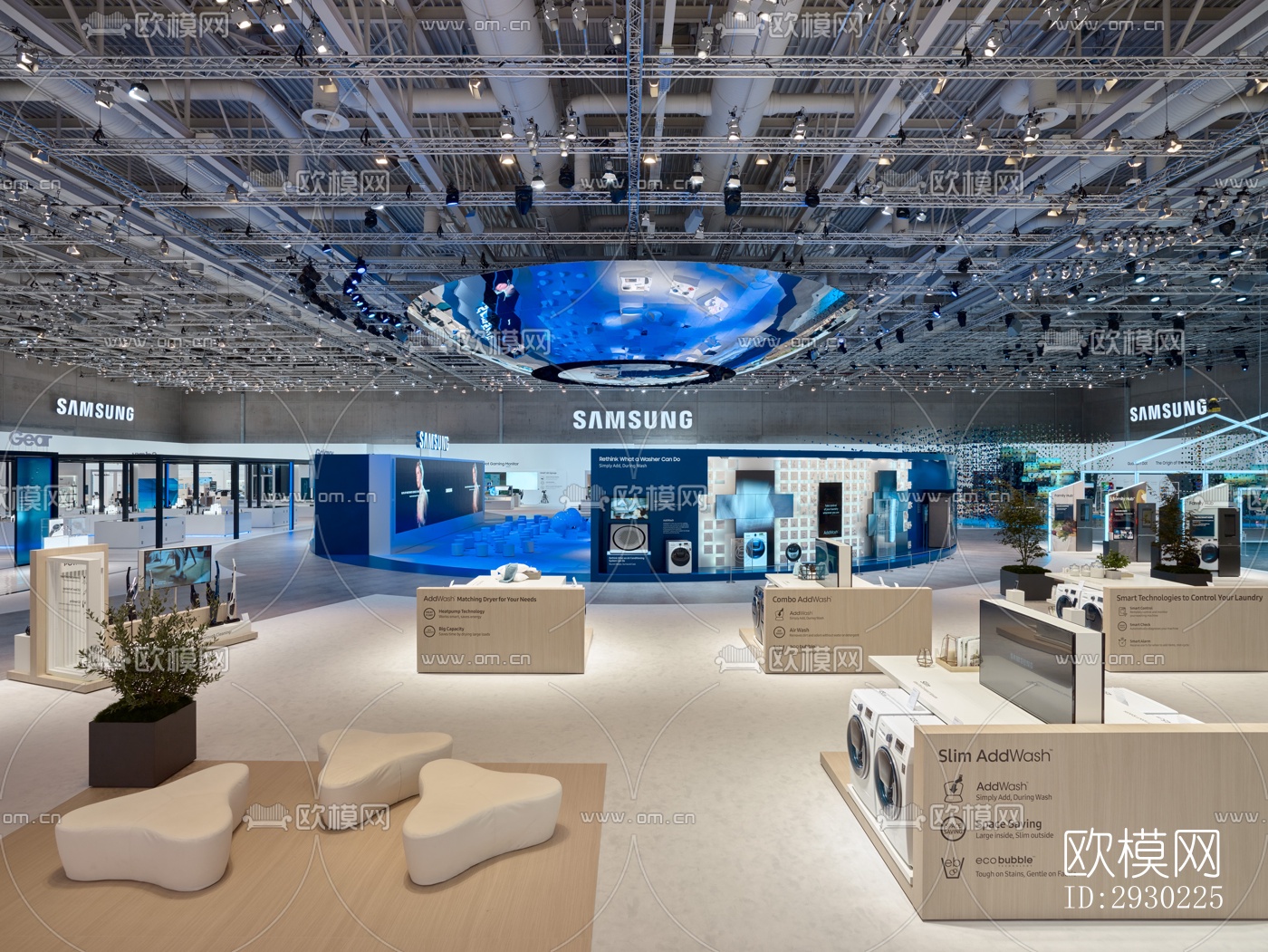 现代展览展厅效果图下载（渲染图5）