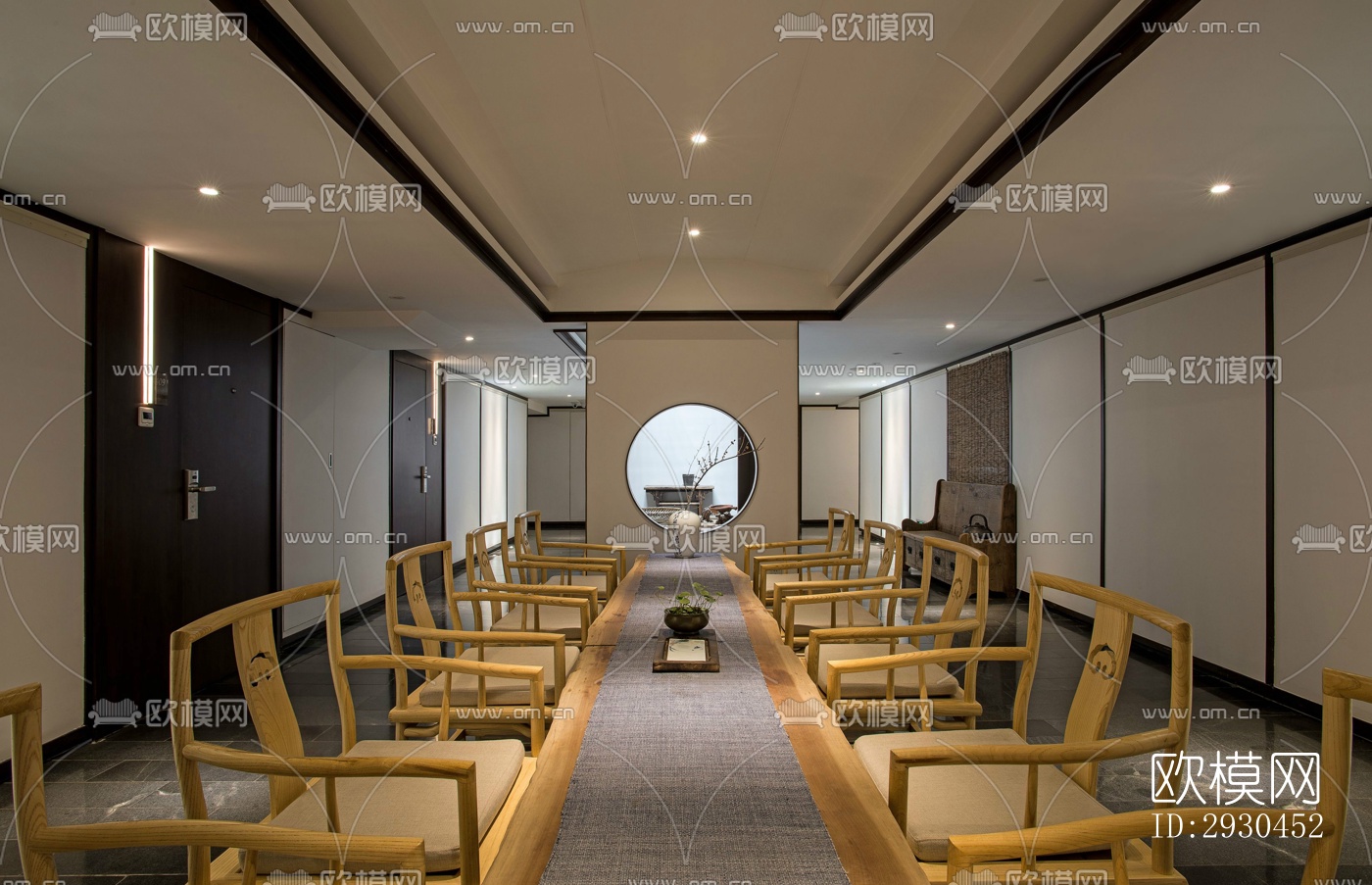 中式酒店民宿效果图下载（渲染图3）