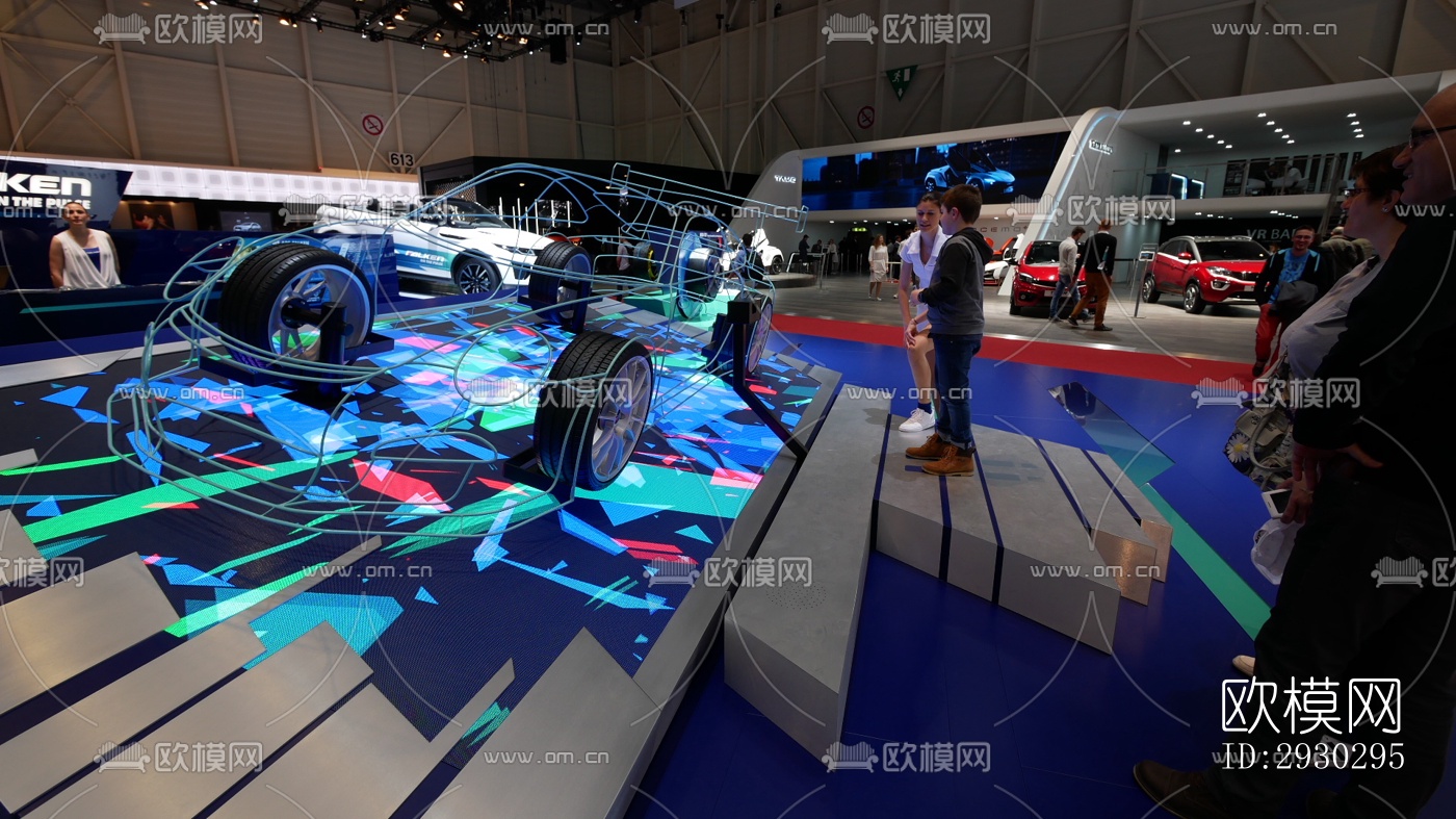 现代展览展厅效果图下载（渲染图3）