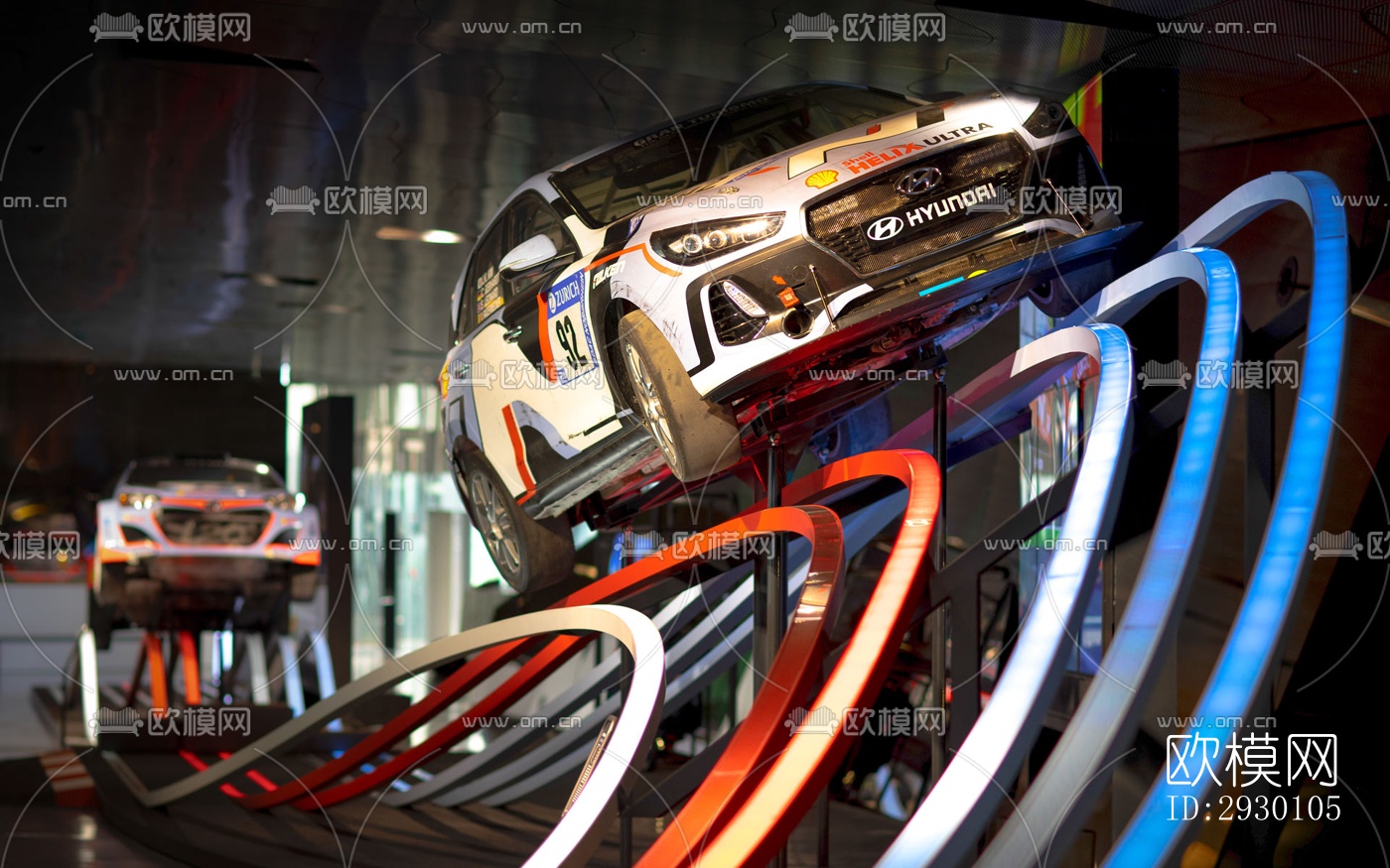 工业风展览展厅效果图下载（渲染图6）