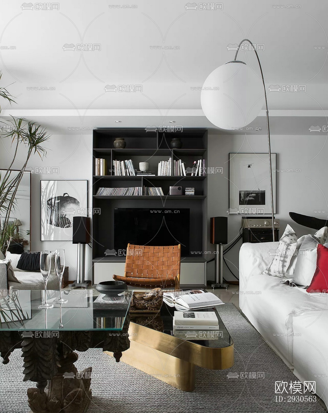 后现代酒店民宿效果图下载（渲染图1）