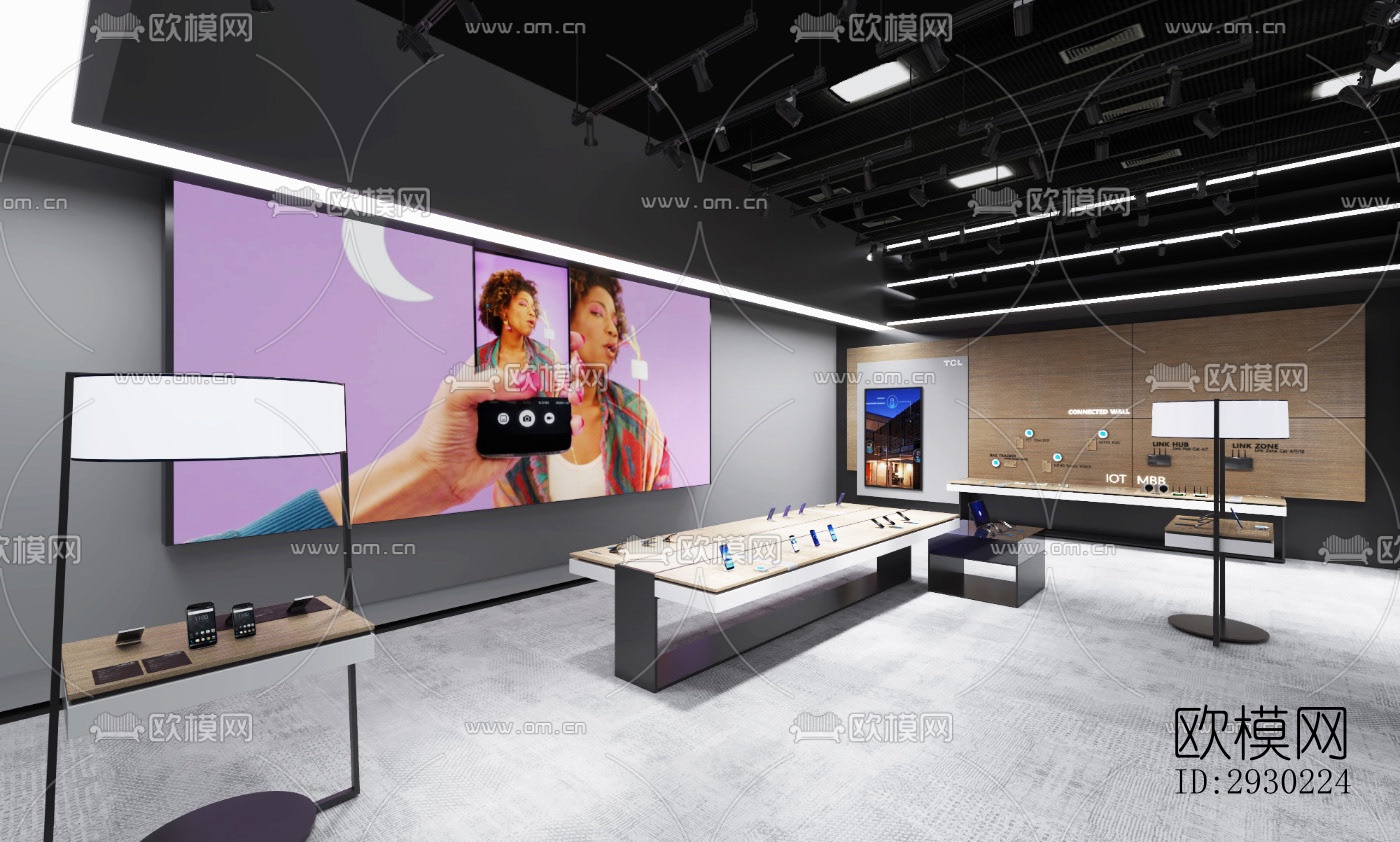 现代展览展厅效果图下载（渲染图17）