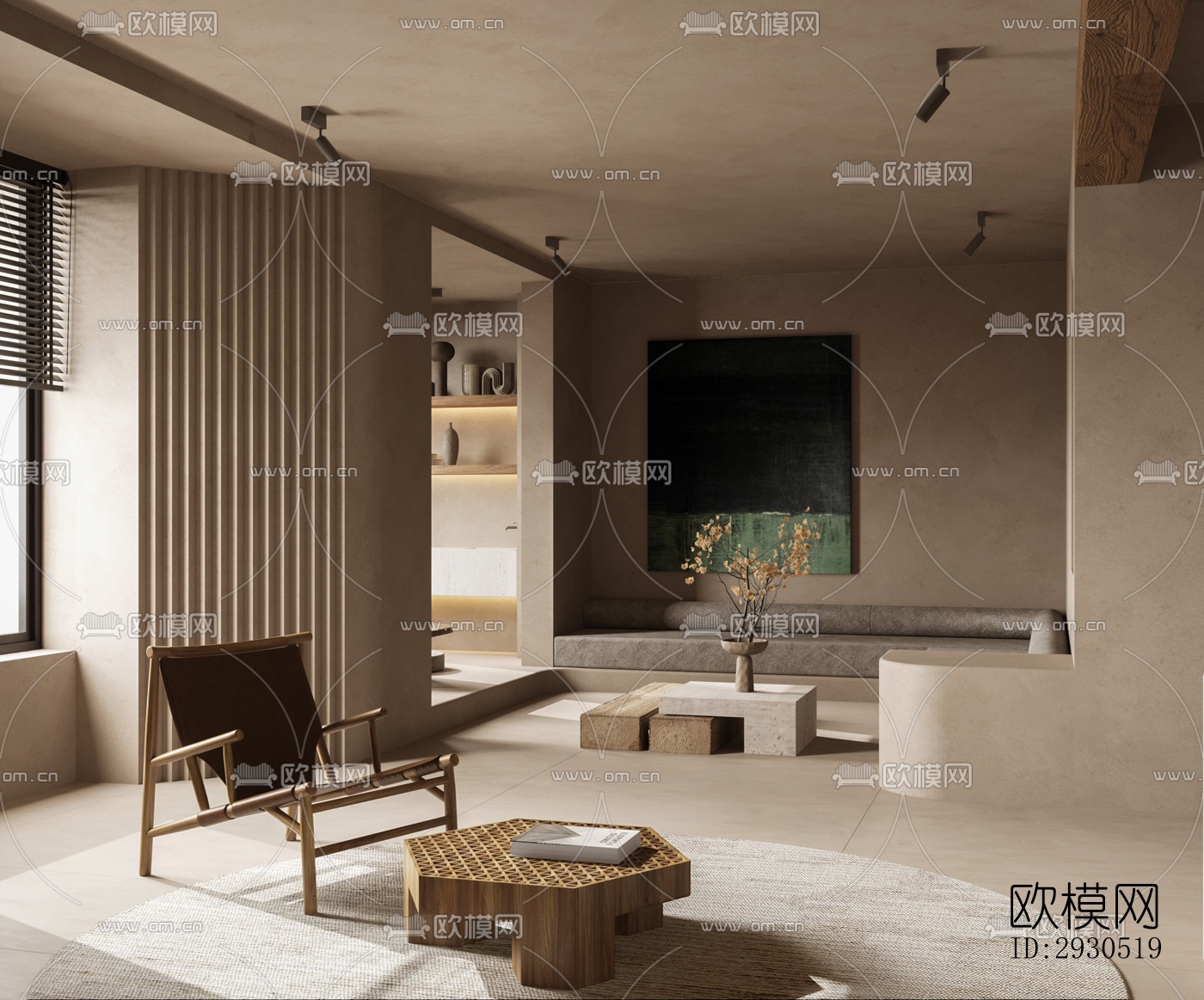 侘寂酒店民宿效果图下载（渲染图1）