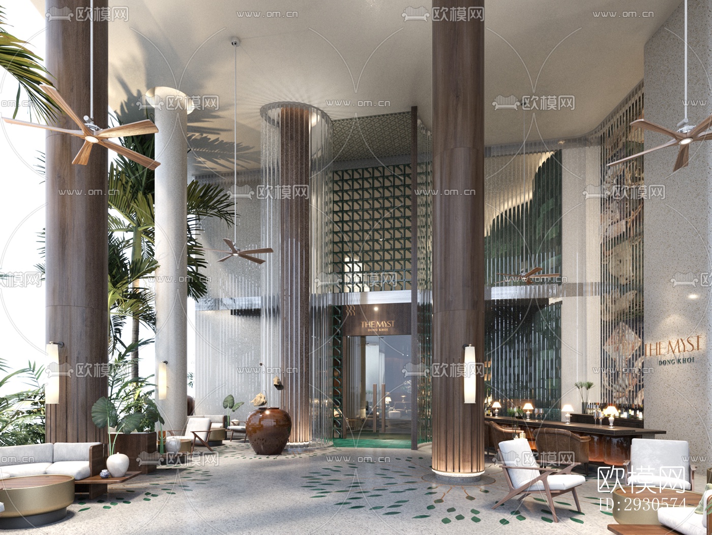 后现代酒店民宿效果图下载（渲染图7）