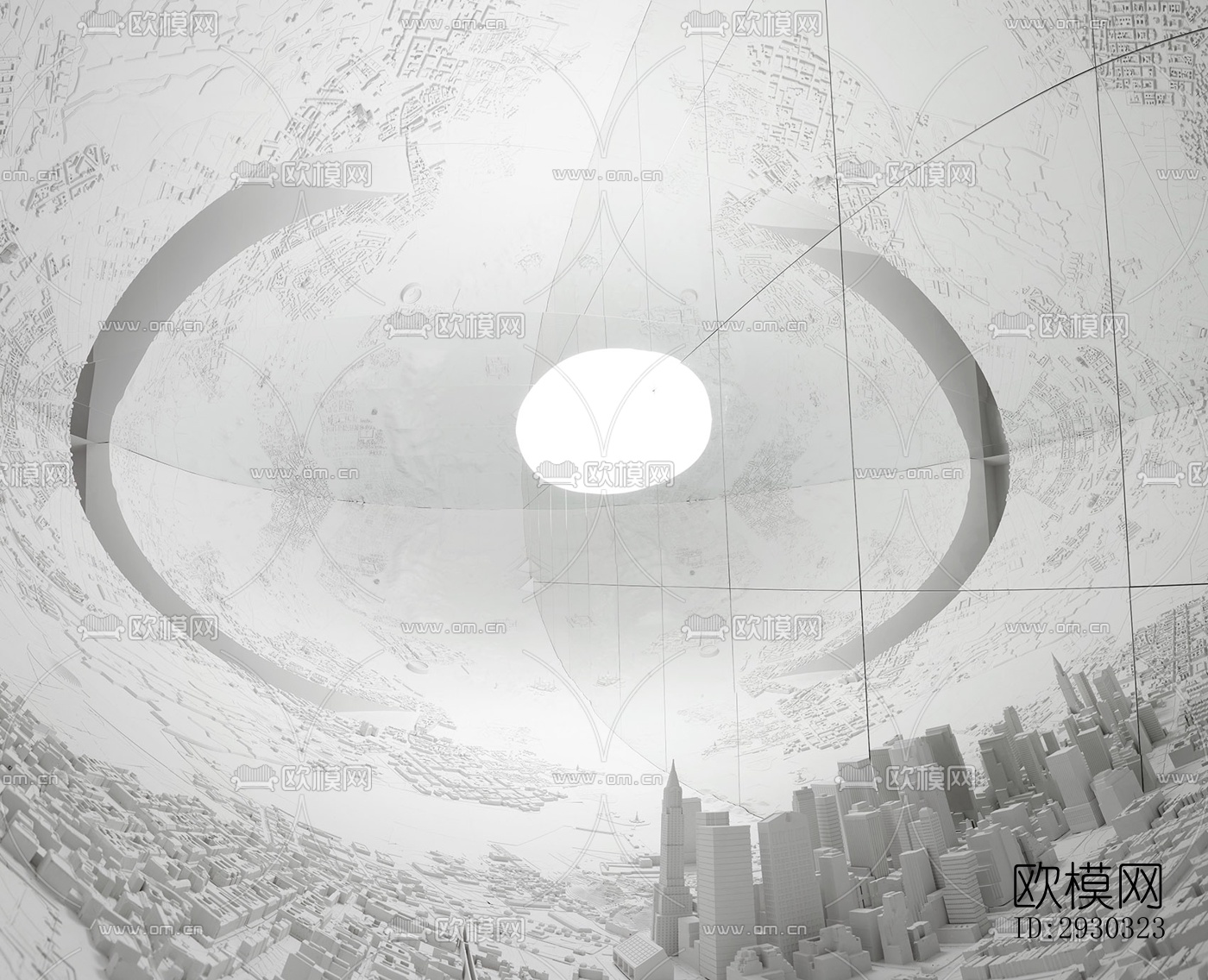 现代展览展厅效果图下载（渲染图2）