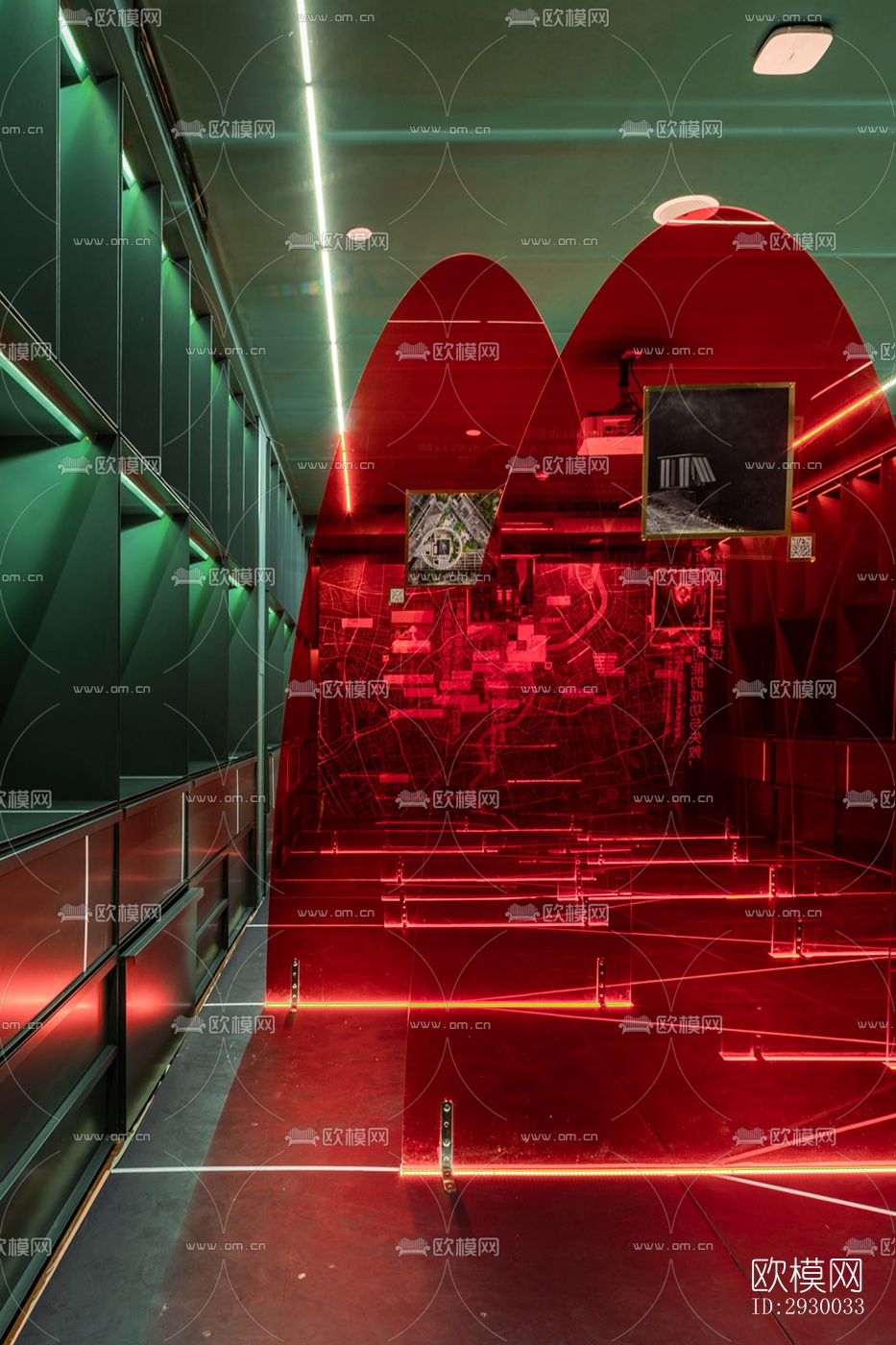 后现代展览展厅效果图下载（渲染图2）