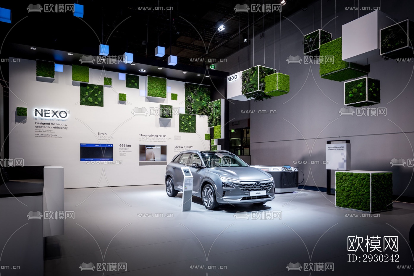 现代展览展厅效果图下载（渲染图4）