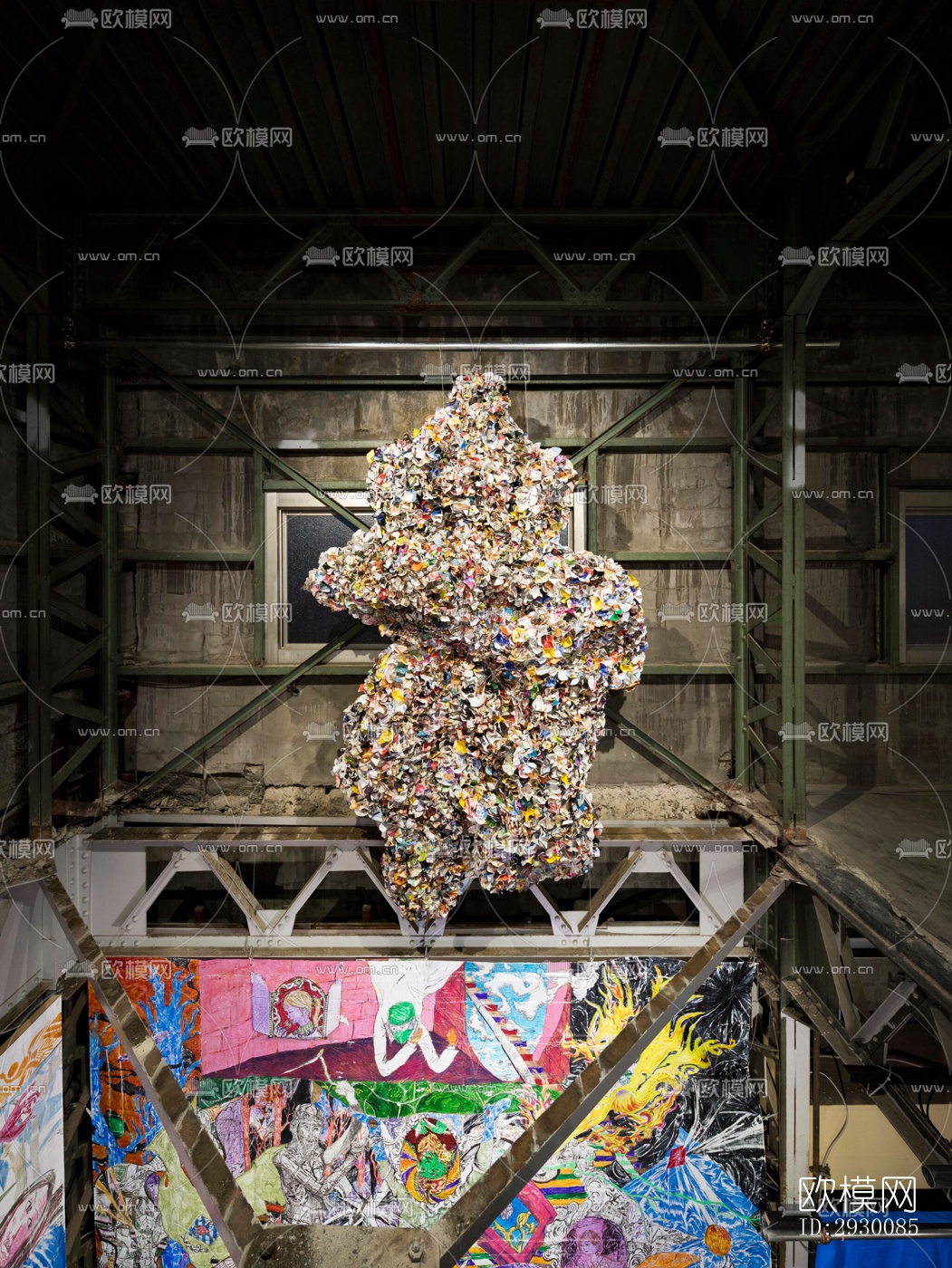 工业风展览展厅效果图下载（渲染图7）