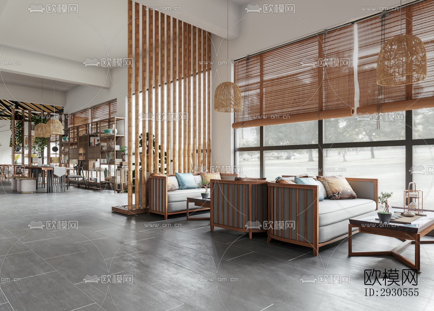 北欧酒店民宿效果图下载（渲染图3）