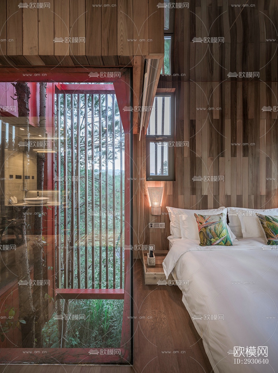 现代酒店民宿效果图下载（渲染图11）