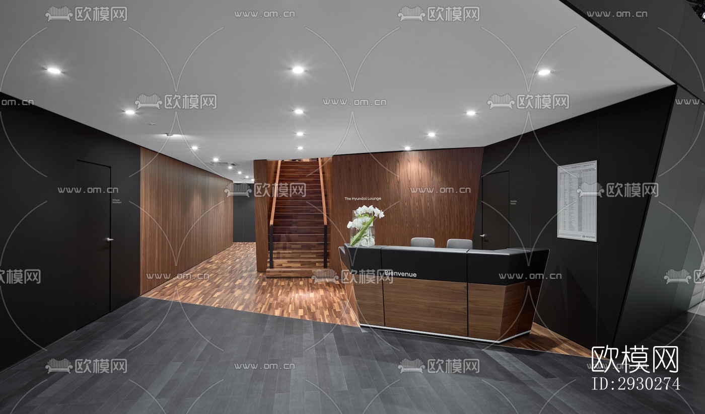 现代展览展厅效果图下载（渲染图3）