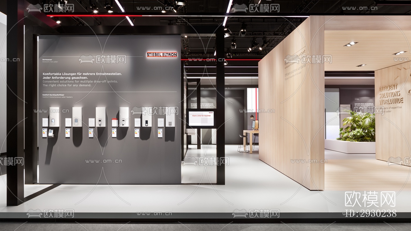 现代展览展厅效果图下载（渲染图4）