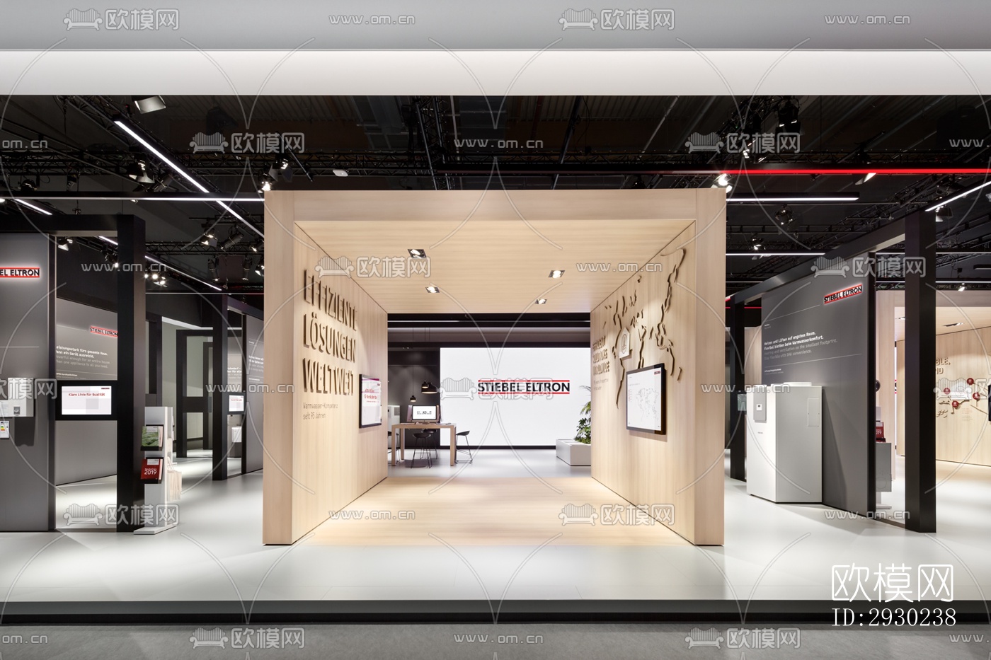 现代展览展厅效果图下载（渲染图5）