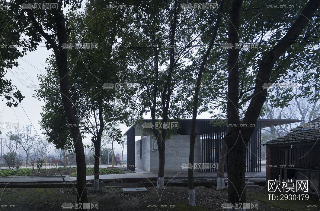 中式酒店民宿效果图下载（渲染图17）