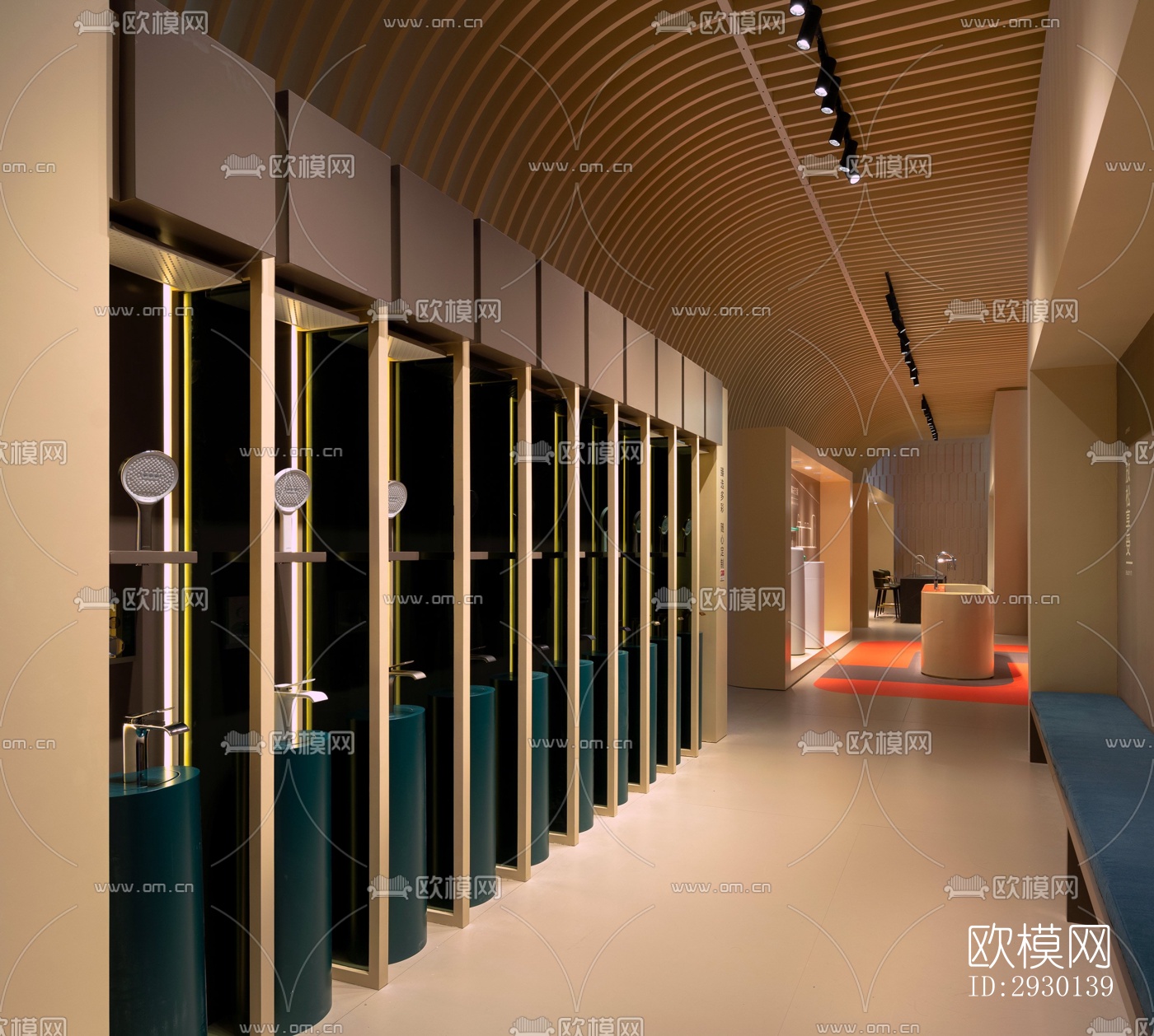 现代展览展厅效果图下载（渲染图12）