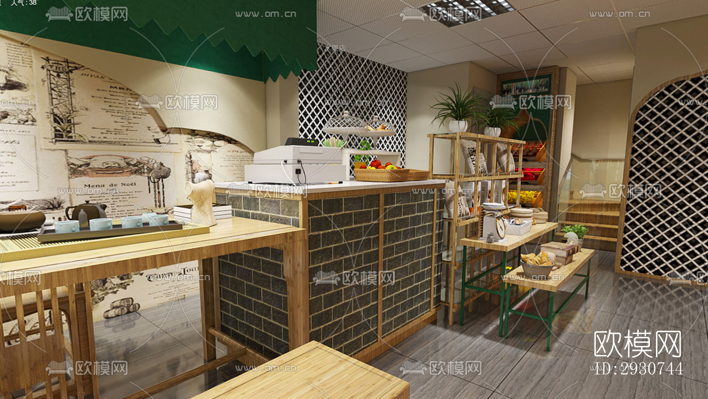 东南亚零售店铺效果图下载（渲染图1）