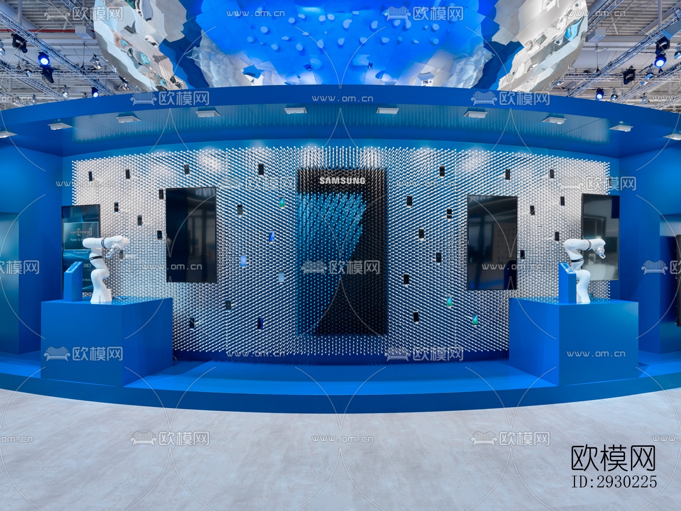 现代展览展厅效果图下载（渲染图7）