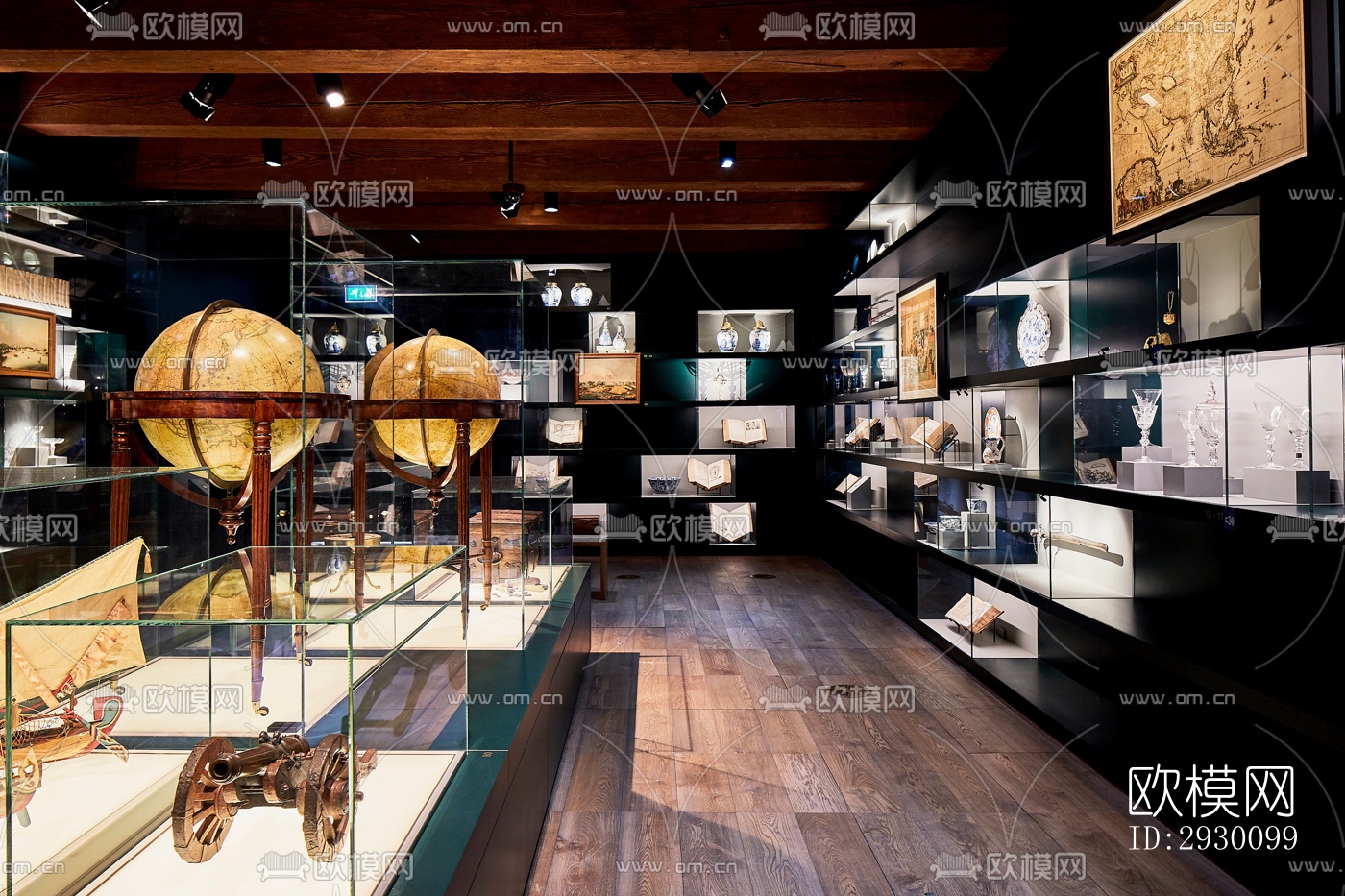 工业风展览展厅效果图下载（渲染图11）