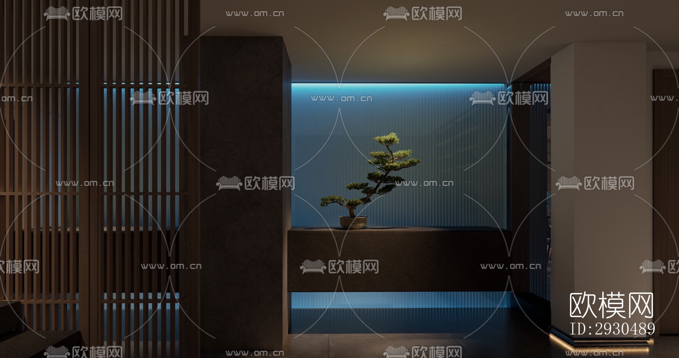 中式酒店民宿效果图下载（渲染图15）