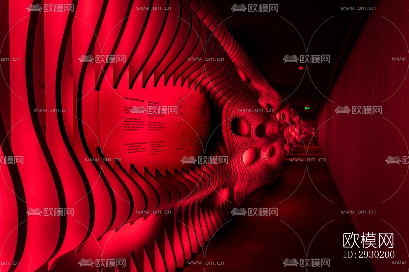 现代展览展厅效果图下载（渲染图1）