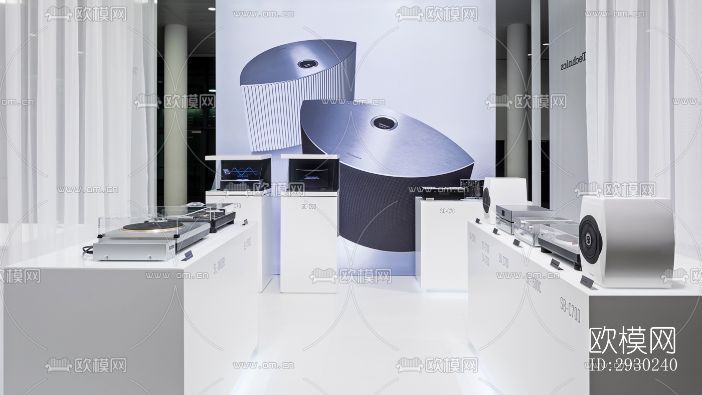 现代展览展厅效果图下载（渲染图5）