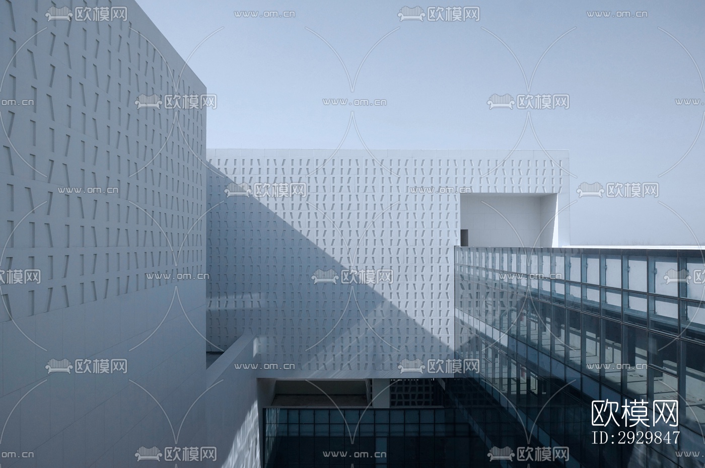 现代文体建筑效果图下载（渲染图8）