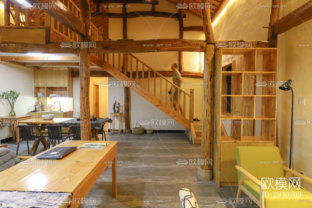 现代酒店民宿效果图下载（渲染图10）