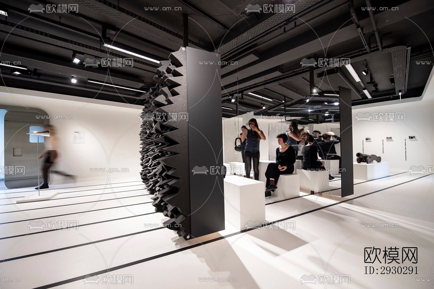 现代展览展厅效果图下载（渲染图8）