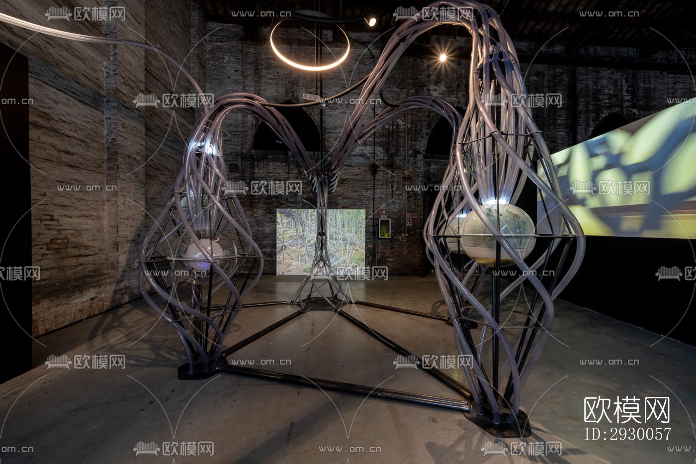 工业风展览展厅效果图下载（渲染图9）