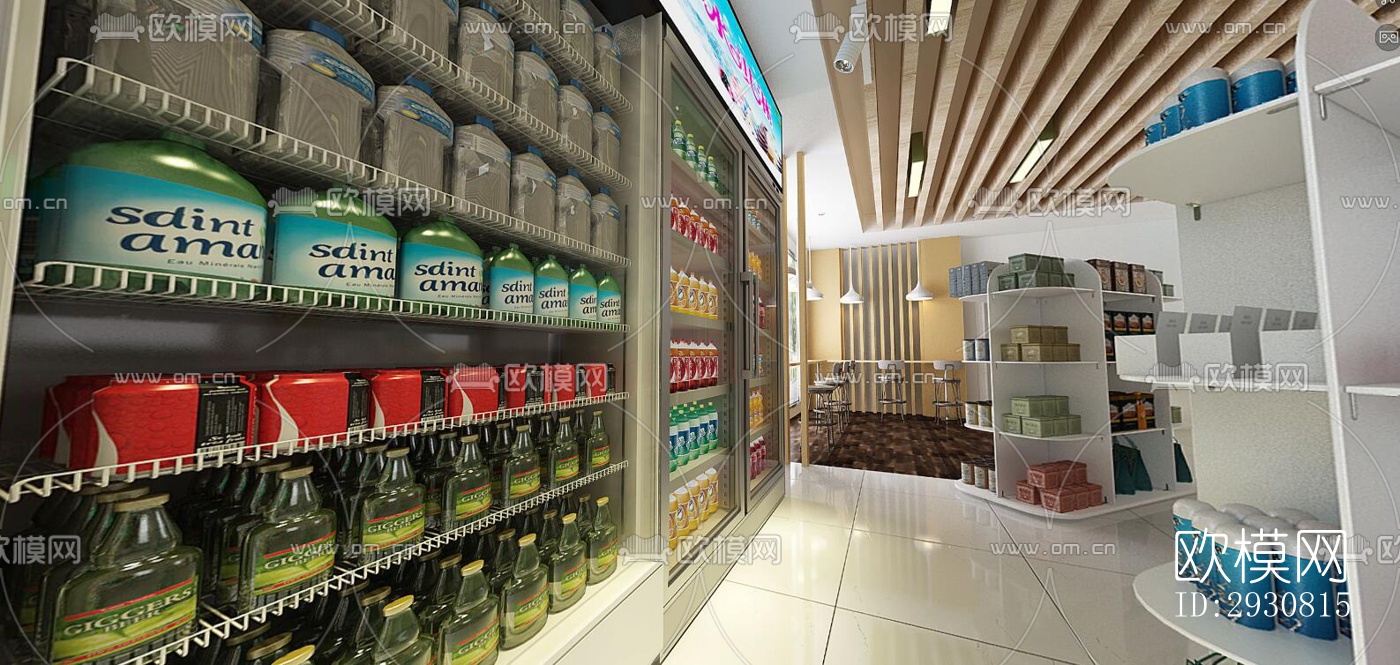 现代零售店铺效果图下载（渲染图3）