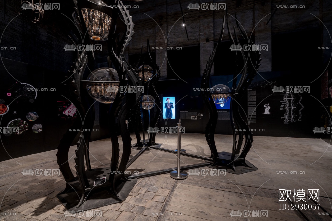 工业风展览展厅效果图下载（渲染图13）