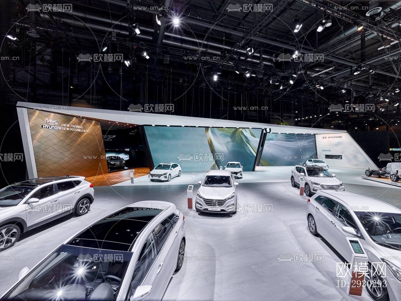 现代展览展厅效果图下载（渲染图14）