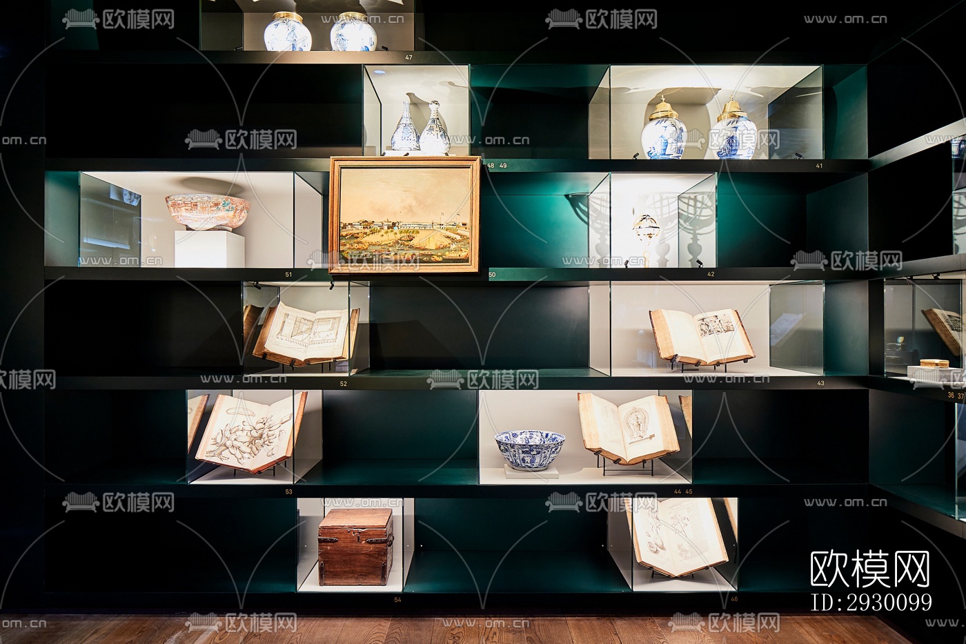 工业风展览展厅效果图下载（渲染图2）