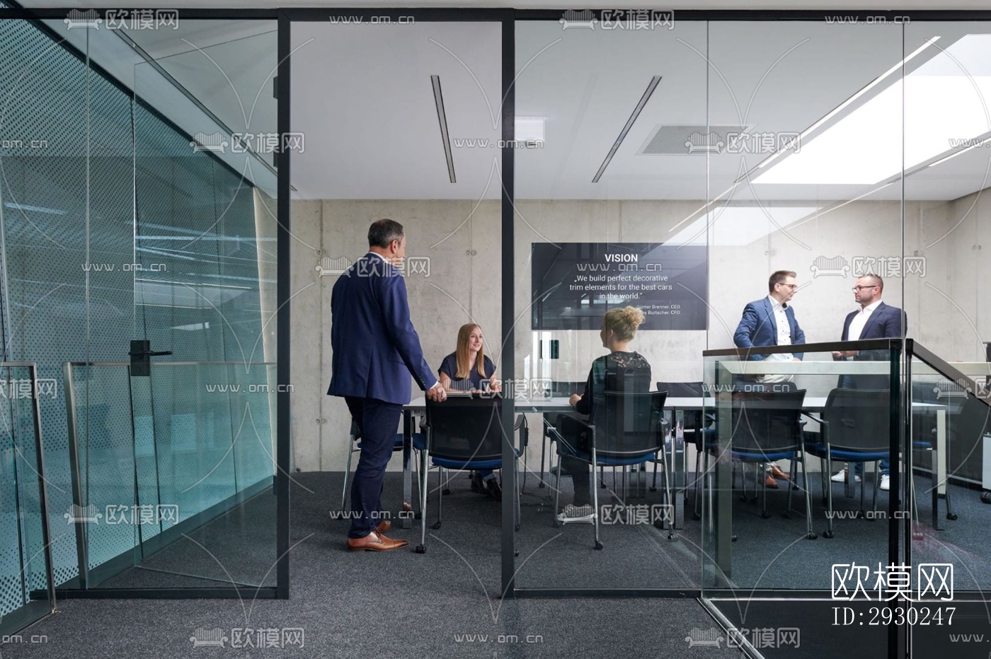 现代展览展厅效果图下载（渲染图7）