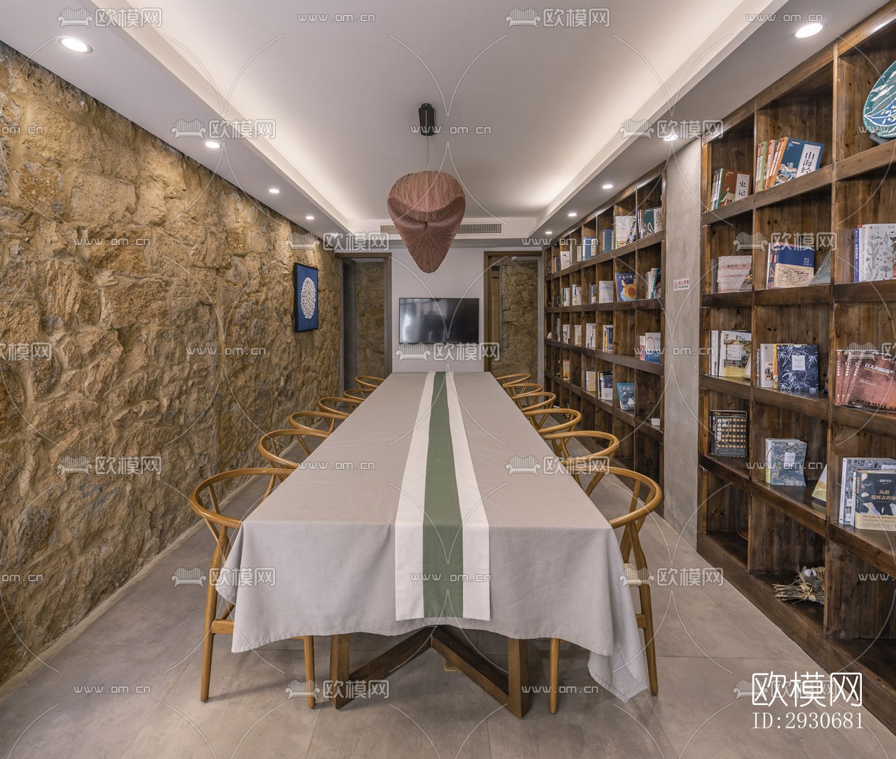 现代酒店民宿效果图下载（渲染图10）