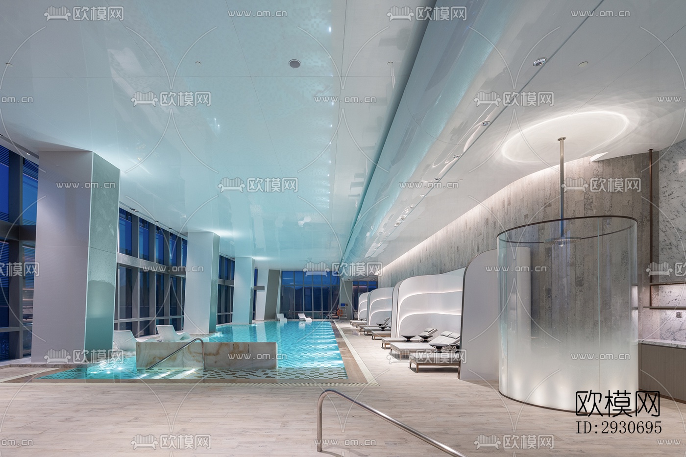 现代酒店民宿效果图下载（渲染图9）