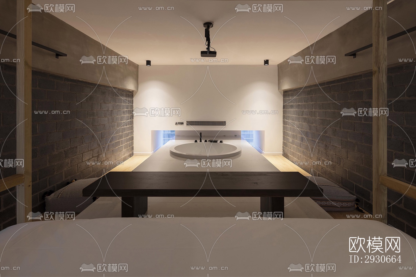 现代酒店民宿效果图下载（渲染图14）