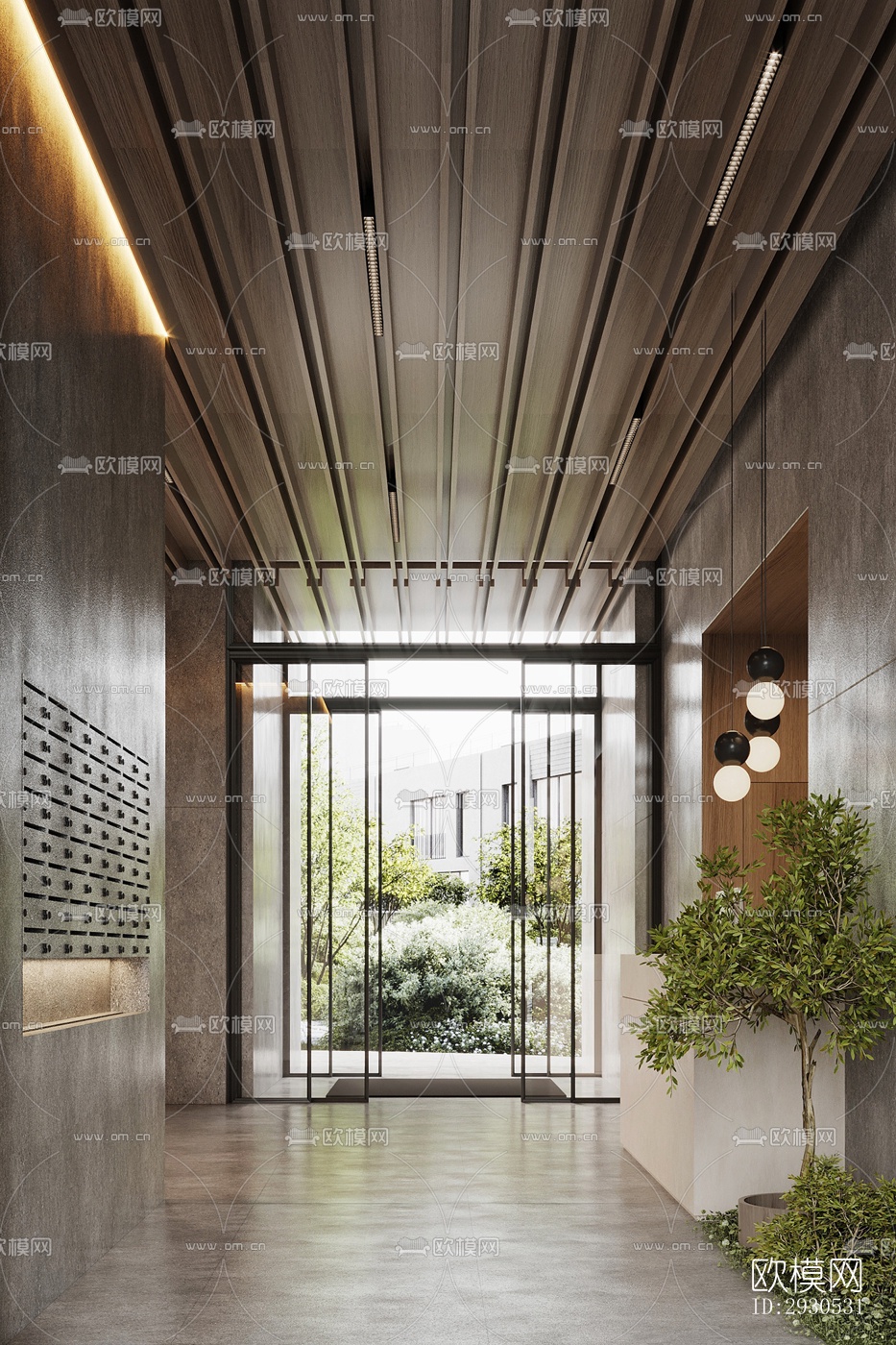 侘寂酒店民宿效果图下载（渲染图7）