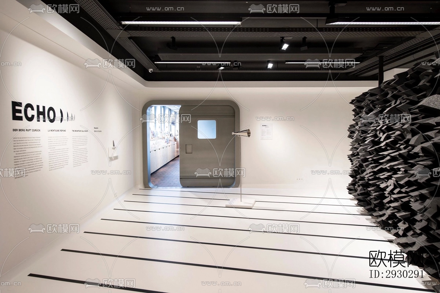 现代展览展厅效果图下载（渲染图6）