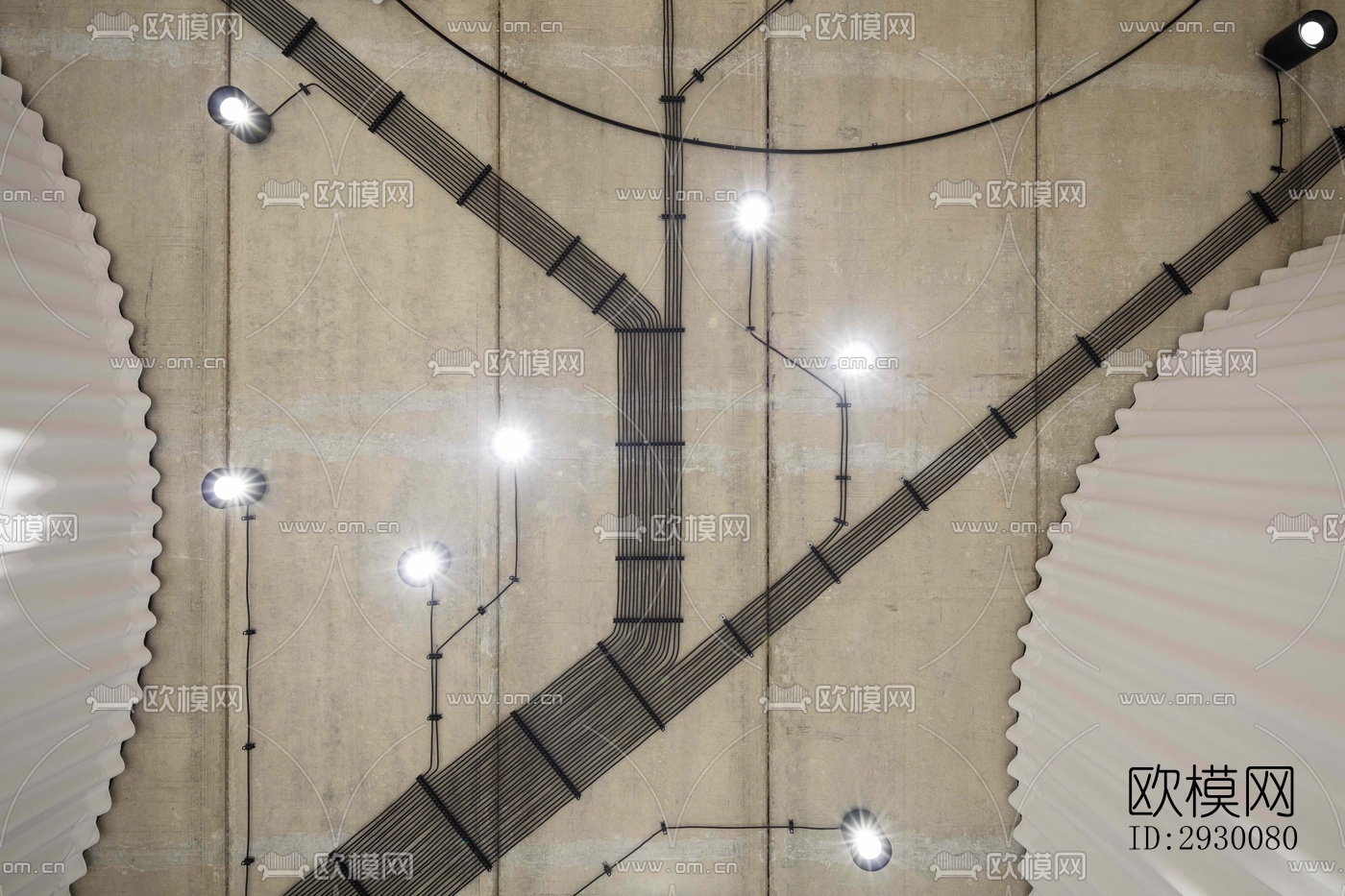 工业风展览展厅效果图下载（渲染图4）