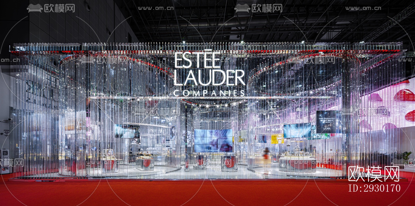 现代展览展厅效果图下载（渲染图1）