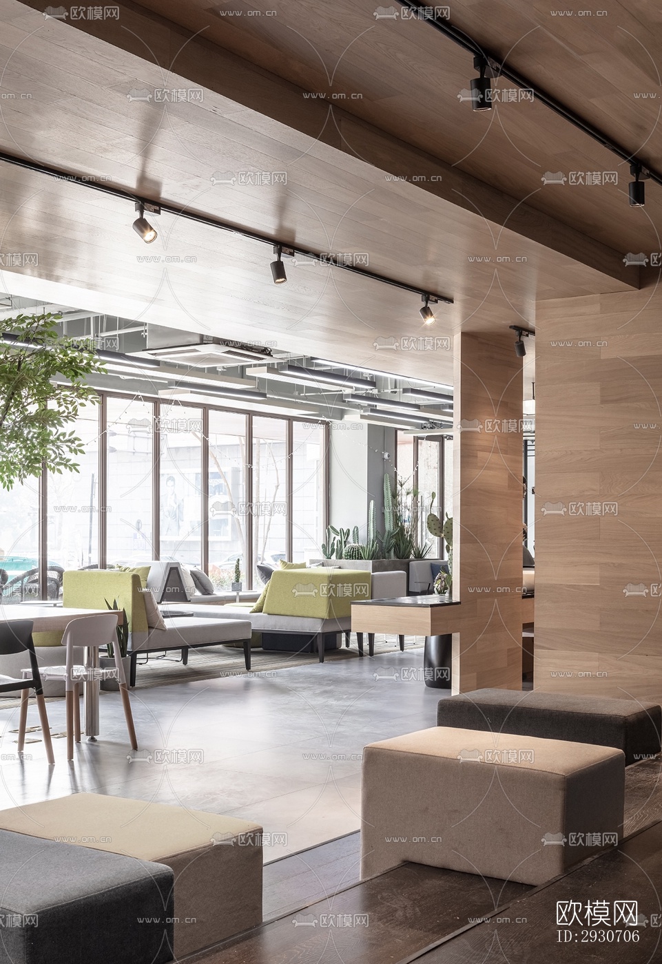 现代酒店民宿效果图下载（渲染图6）