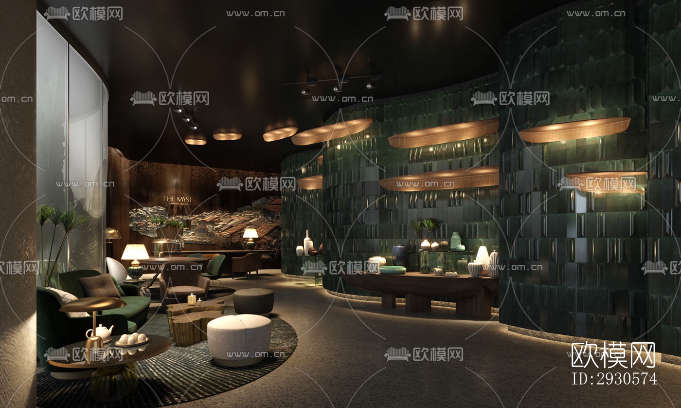 后现代酒店民宿效果图下载（渲染图2）