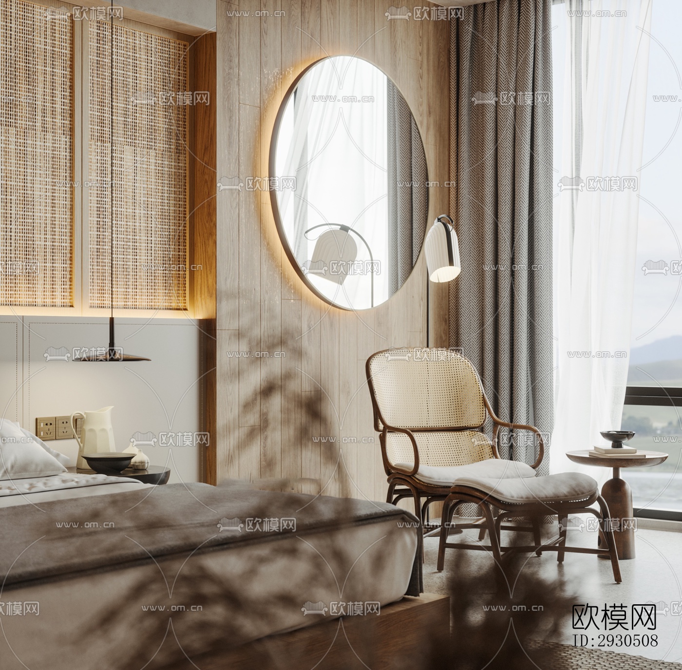 侘寂酒店民宿效果图下载（渲染图10）